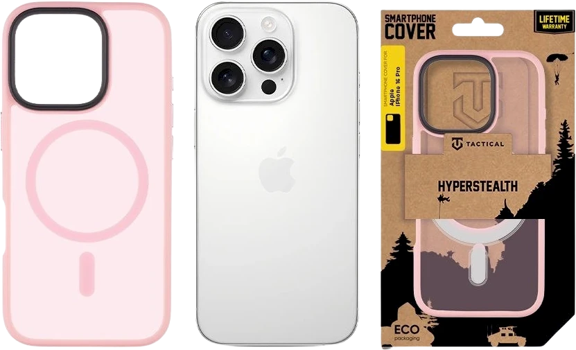 Tactical MagForce Hyperstealth dėklas telefonui Apple iPhone 16 Pro Rožinė Panther