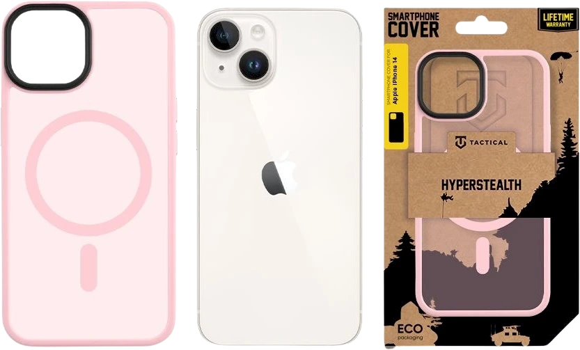 Tactical MagForce Hyperstealth dėklas telefonui Apple 14 Rožinė Panther