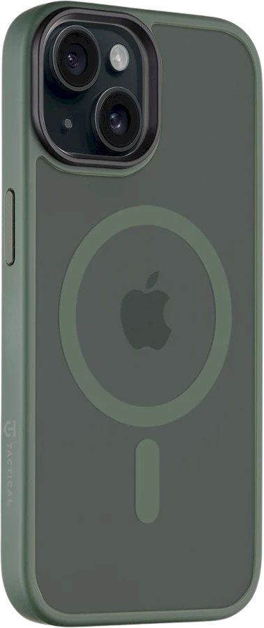 Dėklas Tactical MagForce Hyperstealth dangtelis, skirtas iPhone 15 Forest Žalias