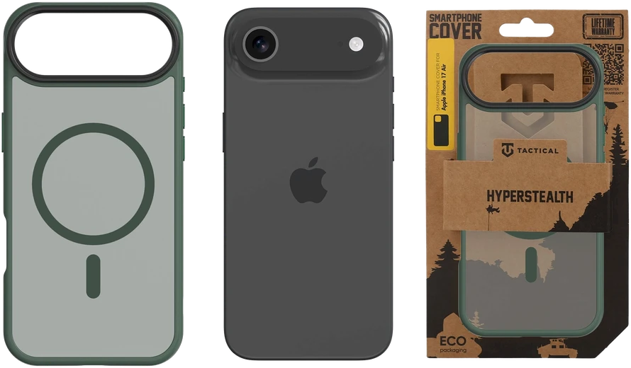 Tactical MagForce Hyperstealth dėklas skirtas Apple iPhone 17 Air Forest Žalias