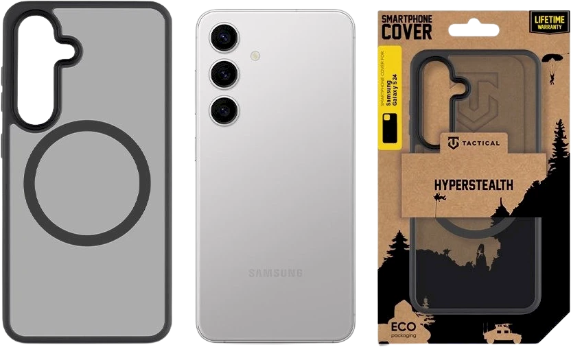 Dėklas Tactical MagForce Hyperstealth dangtelis, skirtas Samsung Galaxy S24 Asphalt
