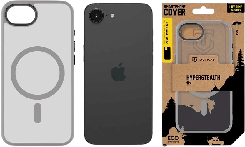 Tactical MagForce Hyperstealth dėklas telefonui Apple iPhone 16e Light Pilkas