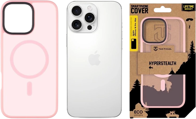 Tactical MagForce Hyperstealth dėklas telefonui Apple iPhone 16 Pro Max Rožinė Panther