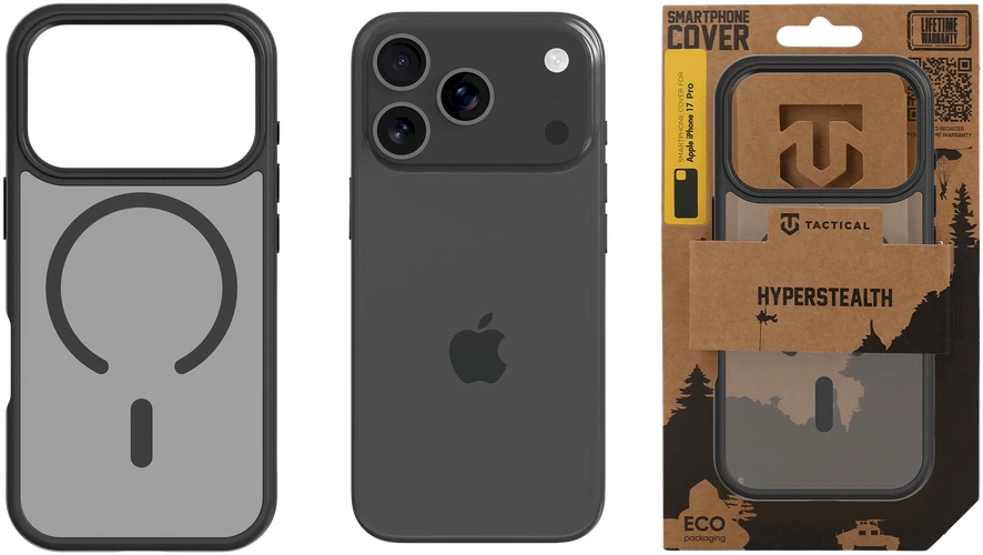Tactical MagForce Hyperstealth dėklas skirtas Apple iPhone 17 Pro Asphalt