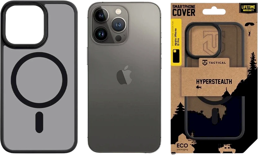 Dėklas Tactical MagForce Hyperstealth dangtelis, skirtas iPhone 13 Pro Asphalt