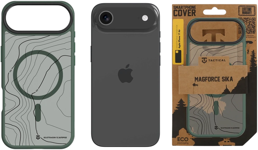 Tactical MagForce Hyperstealth Sika dėklas skirtas Apple iPhone 17 Air Forest Žalias