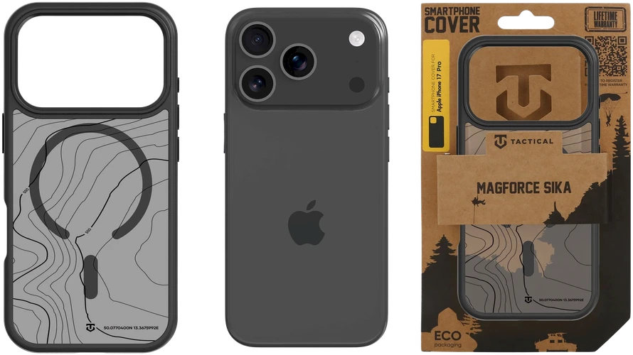Tactical MagForce Hyperstealth Sika dėklas skirtas Apple iPhone 17 Pro Asphalt