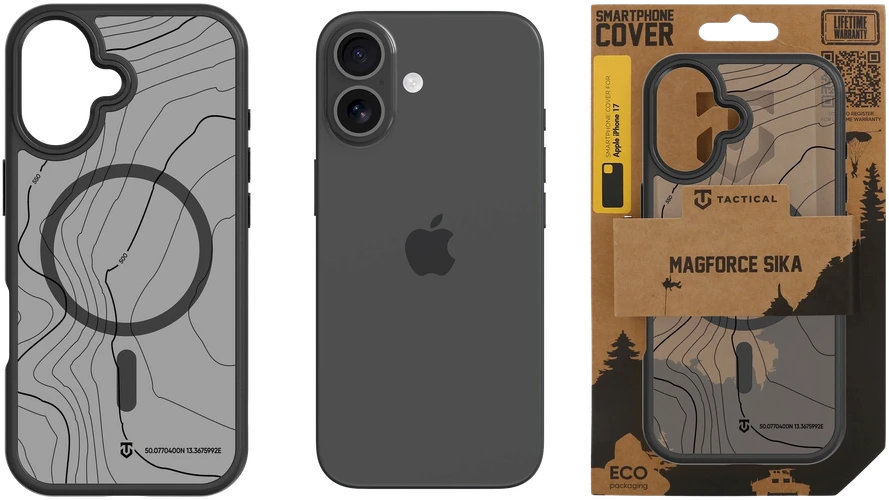 Tactical MagForce Hyperstealth Sika dėklas skirtas Apple iPhone 17 Asphalt