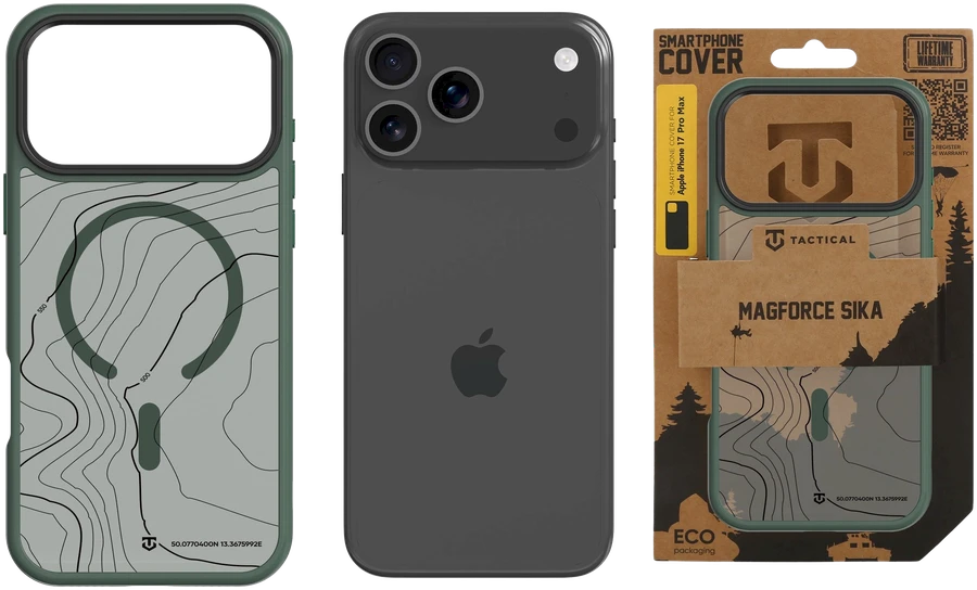 Tactical MagForce Hyperstealth Sika dėklas skirtas Apple iPhone 17 Pro Max Forest Žalias