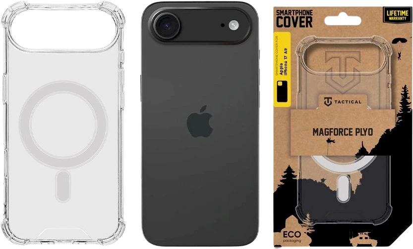Tactical MagForce Plyo dėklas skirtas Apple iPhone 17 Air skaidrus
