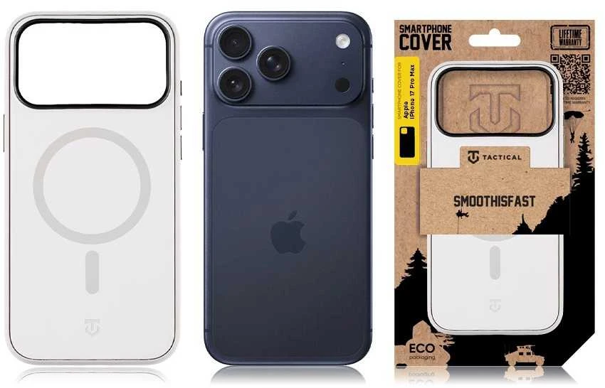 Tactical MagForce SmoothIsFast dėklas skirtas Apple iPhone 17 Pro Max Chalk