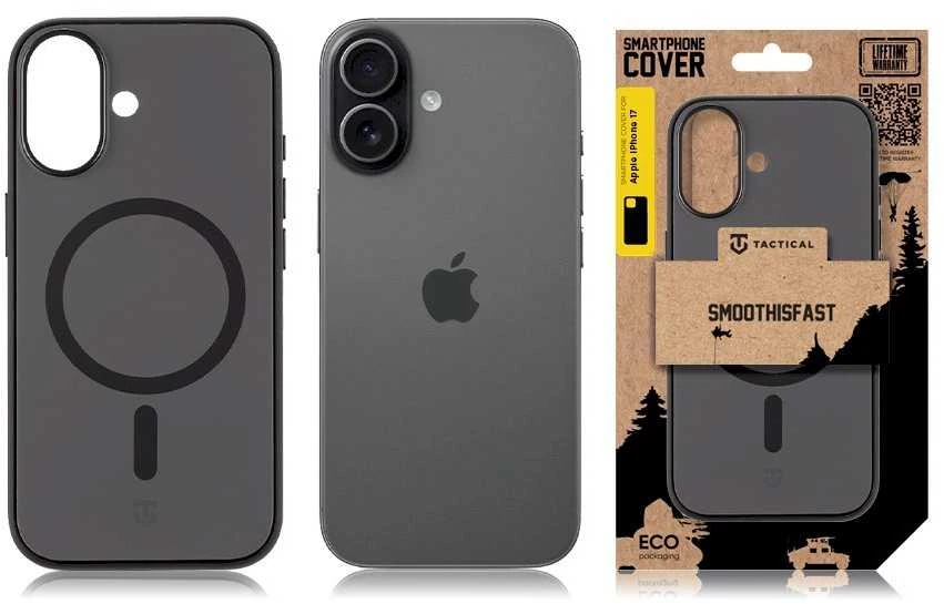 Tactical MagForce SmoothIsFast dėklas skirtas Apple iPhone 17 Asphalt
