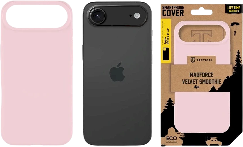 Tactical MagForce Velvet Smoothie dėklas skirtas Apple iPhone 17 Air Rožinė Panther