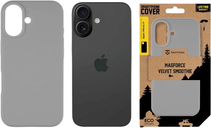 Tactical MagForce Velvet Smoothie dėklas skirtas Apple iPhone 17 Foggy