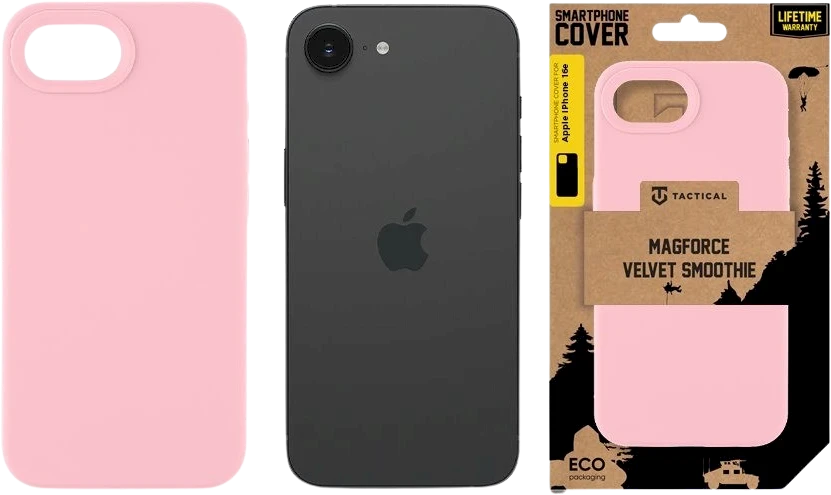Tactical MagForce Velvet Smoothie dėklas skirtas Apple iPhone 16e Rožinė Panther