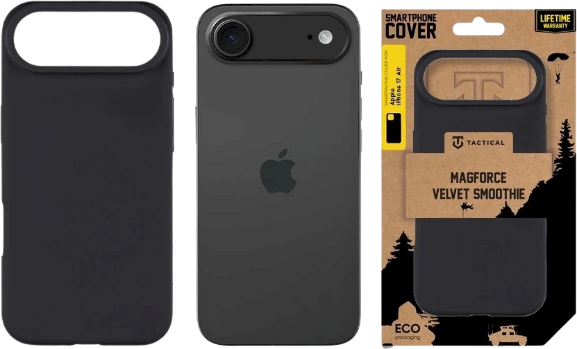 Tactical MagForce Velvet Smoothie dėklas skirtas Apple iPhone 17 Air Asphalt
