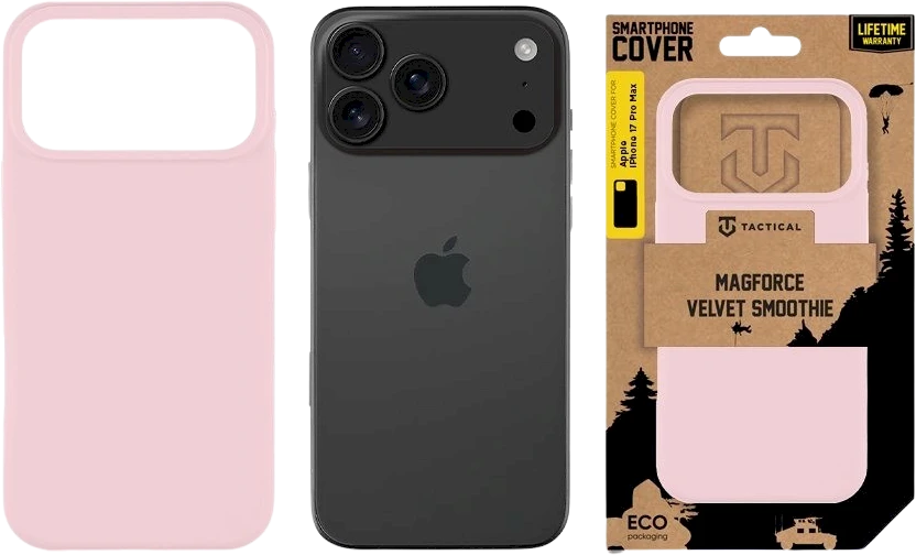 Tactical MagForce Velvet Smoothie dėklas skirtas Apple iPhone 17 Pro Max Rožinė Panther