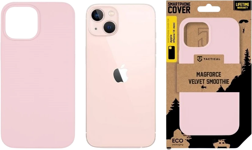 Tactical MagForce Velvet Smoothie dėklas skirtas Apple iPhone 13 mini rožinė pantera