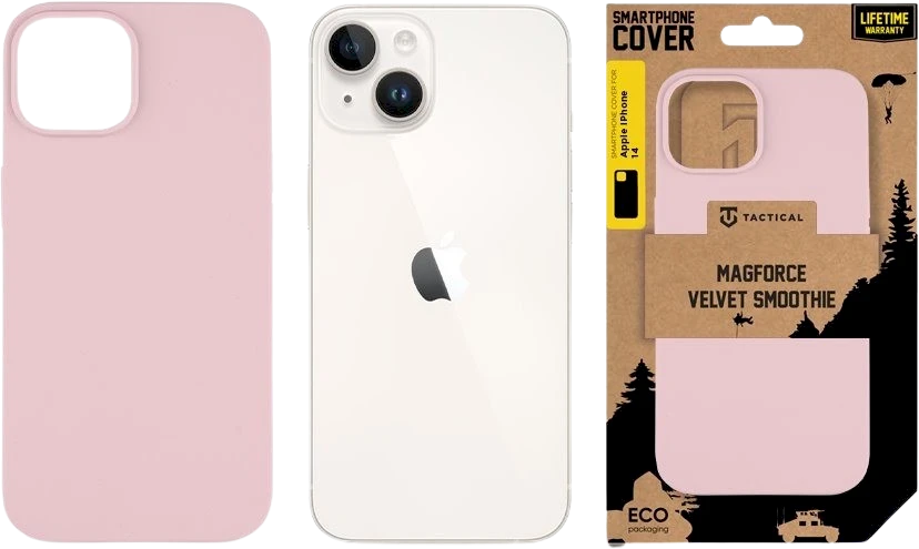 Tactical MagForce Velvet Smoothie dėklas skirtas Apple iPhone 14 rožinė pantera