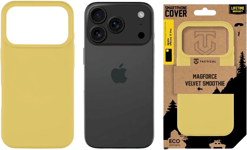 Tactical MagForce Velvet Smoothie dėklas skirtas Apple iPhone 17 Pro Banana