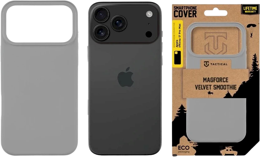 Tactical MagForce Velvet Smoothie dėklas skirtas Apple iPhone 17 Pro Max Foggy