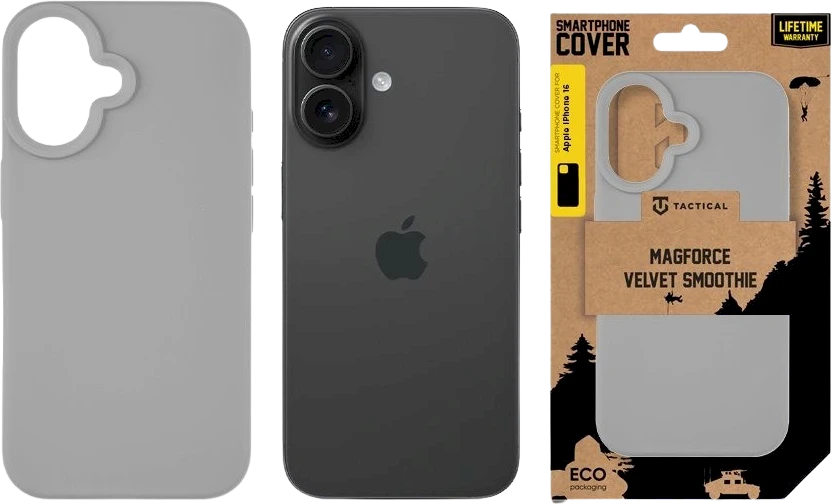 Tactical MagForce Velvet Smoothie dėklas skirtas Apple iPhone 16 Foggy