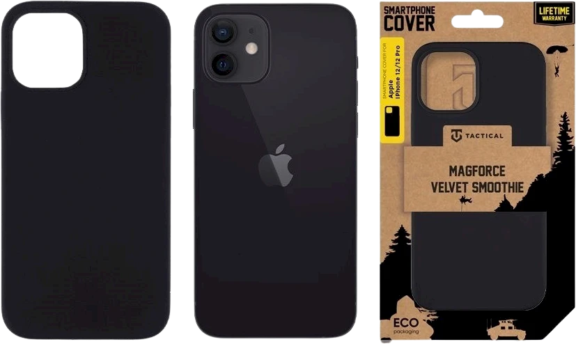 Tactical MagForce Velvet Smoothie dėklas skirtas Apple iPhone 12/12 Pro Asphalt