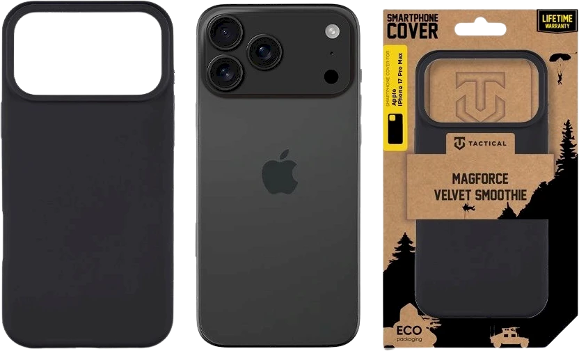 Tactical MagForce Velvet Smoothie dėklas skirtas Apple iPhone 17 Pro Max Asphalt
