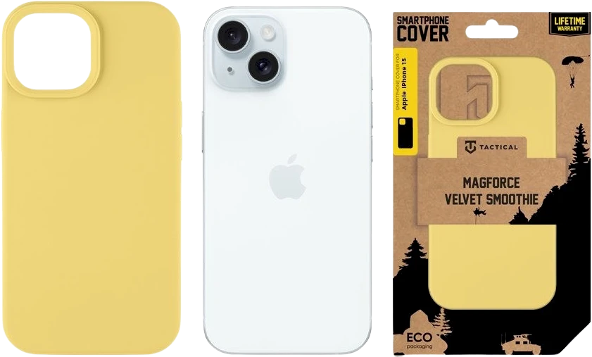 Tactical MagForce Velvet Smoothie dėklas skirtas Apple iPhone 15 Banana