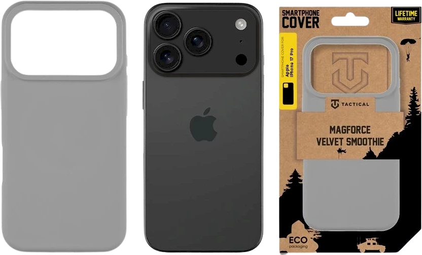 Tactical MagForce Velvet Smoothie dėklas skirtas Apple iPhone 17 Pro Foggy