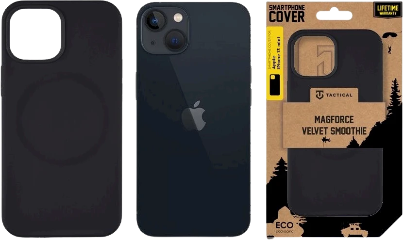 Tactical MagForce Velvet Smoothie dėklas skirtas Apple iPhone 13 mini Asphalt