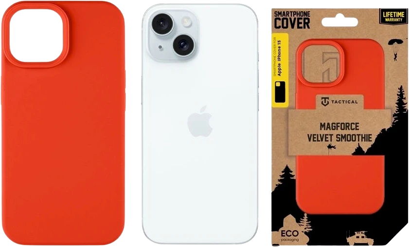 Tactical MagForce Velvet Smoothie dėklas skirtas Apple iPhone 15 Chilli