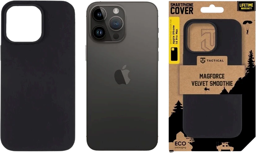 Tactical MagForce Velvet Smoothie dėklas skirtas Apple iPhone 14 Pro Max Asphalt