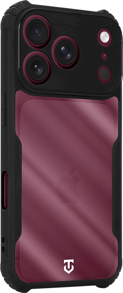 Dėklas Tactical Quantum Stealth Cover for Apple iPhone 17 Pro/18 Pro Clear/Juodas