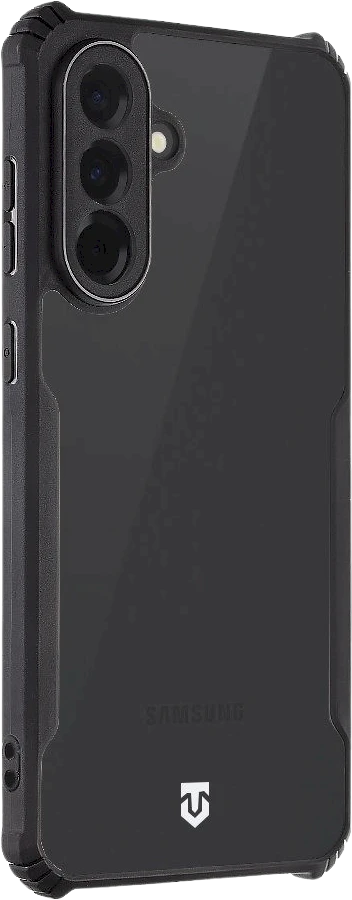 Tactical Quantum Stealth dėklas skirtas Samsung Galaxy A36 5G skaidrus ir juodos spalvos