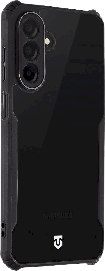 Tactical Quantum Stealth dėklas skirtas Samsung Galaxy A26 5G skaidrus ir juodos spalvos
