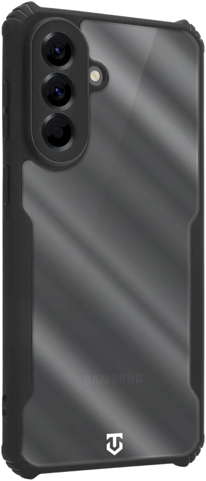 Tactical Quantum Stealth dėklas skirtas Samsung Galaxy A57 skaidrus/juodos spalvos