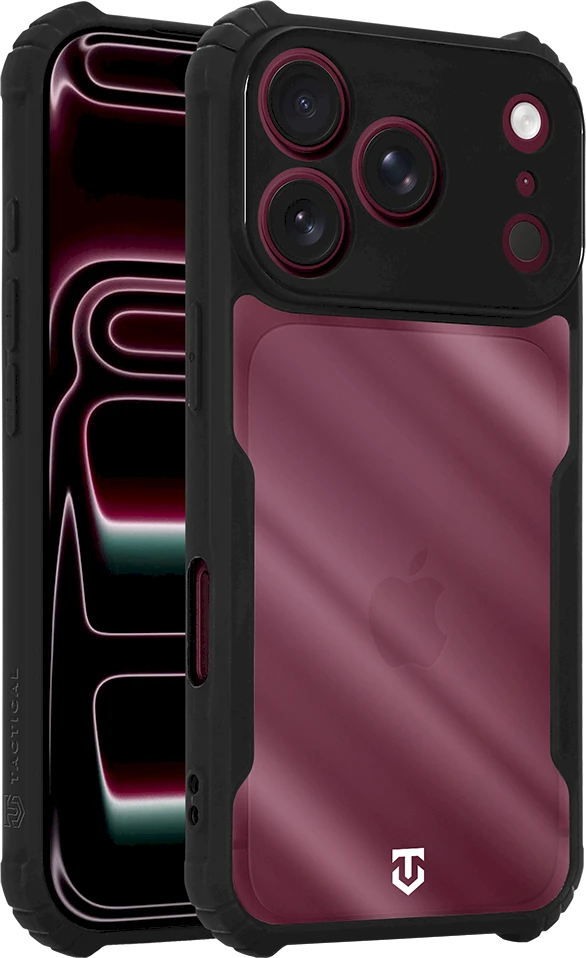 Dėklas Tactical Quantum Stealth Cover for Apple iPhone 17 Pro/18 Pro Clear/Juodas