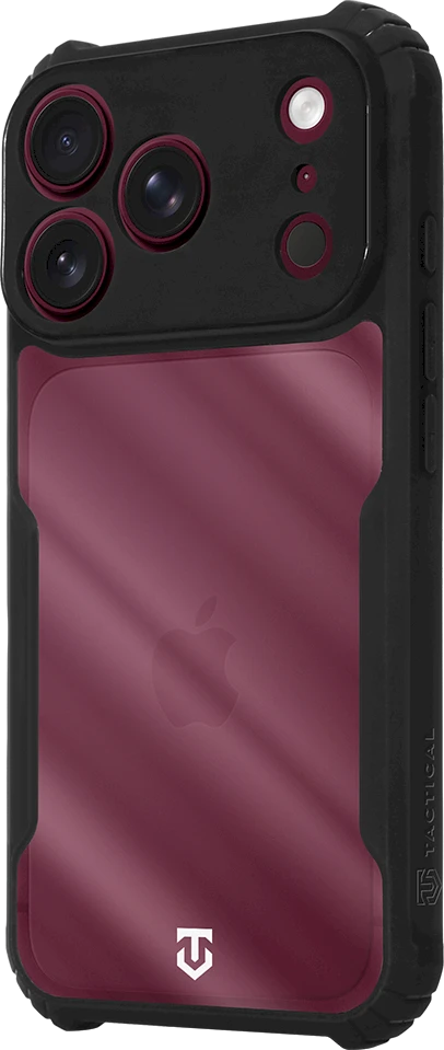 Dėklas Tactical Quantum Stealth Cover for Apple iPhone 17 Pro/18 Pro Clear/Juodas