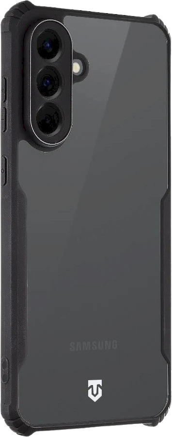 Tactical Quantum Stealth dėklas skirtas Samsung Galaxy A56 5G skaidrus ir juodos spalvos