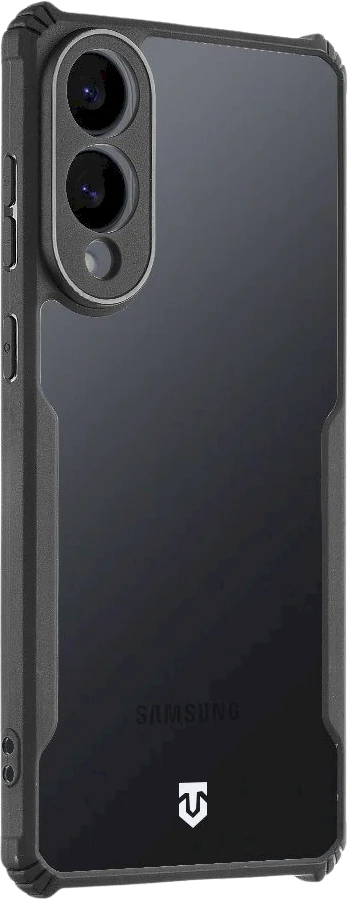 Tactical Quantum Stealth dėklas skirtas Samsung Galaxy S25 Edge Clear/juodos spalvos