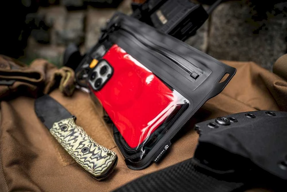Tactical Splash Pouch 2.0 vandeniui atsparus dėklas telefonui Asphalt
