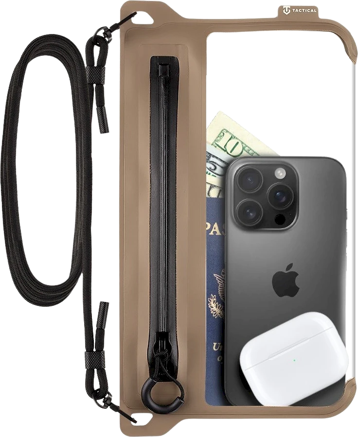 Tactical Splash Pouch 2.0 vandeniui atsparus dėklas telefonui Dark Earth