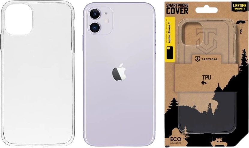 Dėklas Tactical Taktinis TPU dangtelis, skirtas Apple iPhone 11, skaidrus
