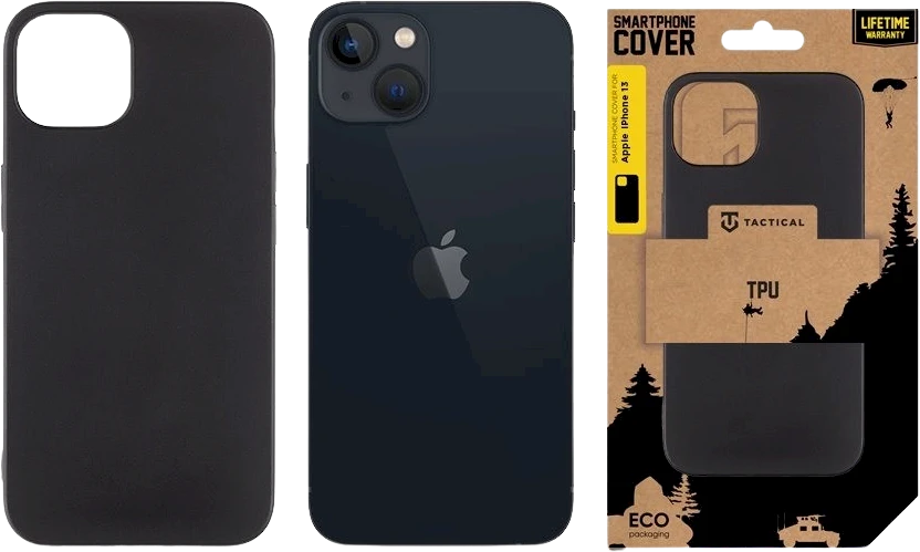Dėklas Tactical Taktinis TPU dangtelis Apple iPhone 13 Juodas