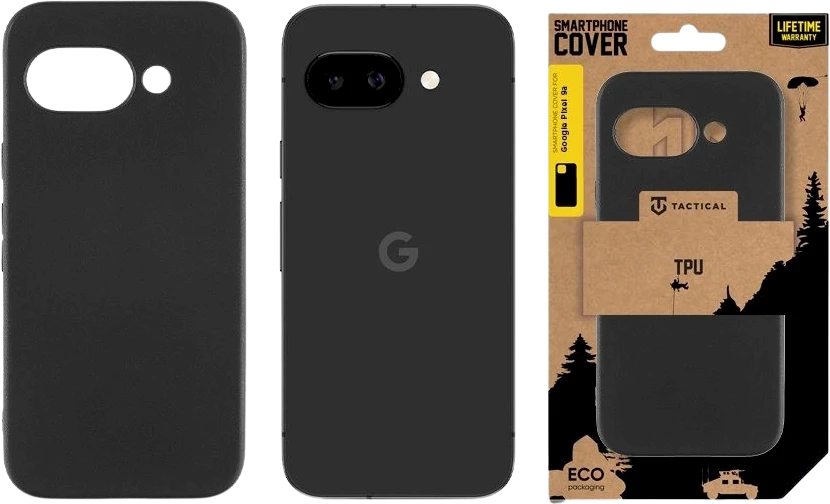 Tactical TPU dėklas skirtas Google Pixel 9a juodos spalvos