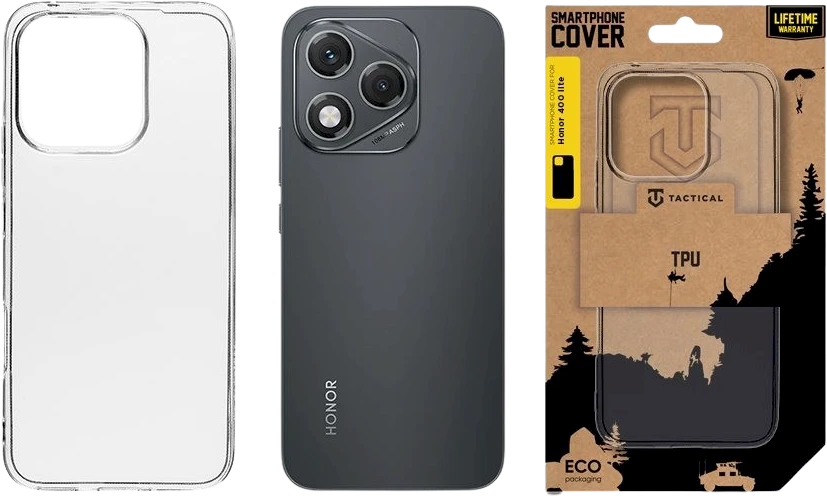 Tactical TPU dėklas skirtas Honor 400 Lite skaidrus
