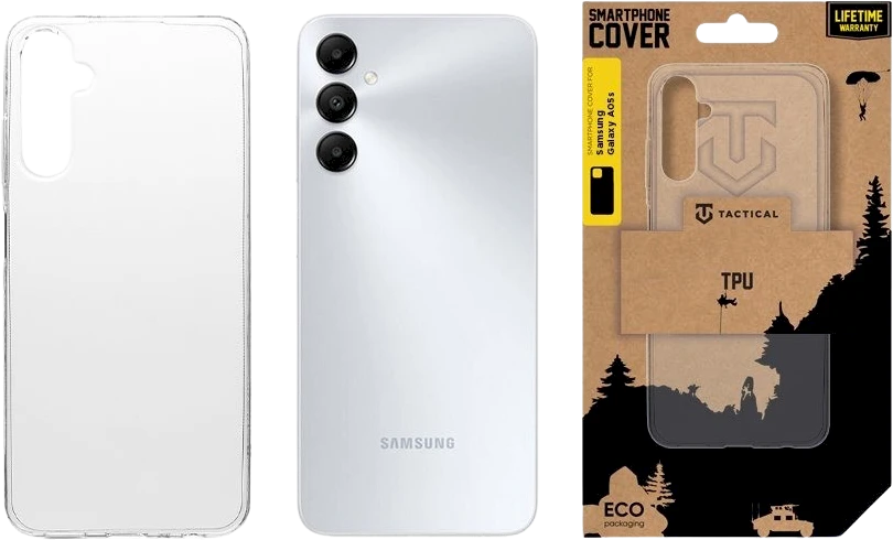 Dėklas Tactical Taktinis TPU dangtelis, skirtas Samsung Galaxy A05s, skaidrus