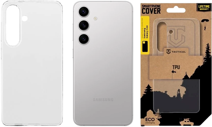 Dėklas Tactical TPU dangtelis, skirtas Samsung Galaxy S24 Skaidrus