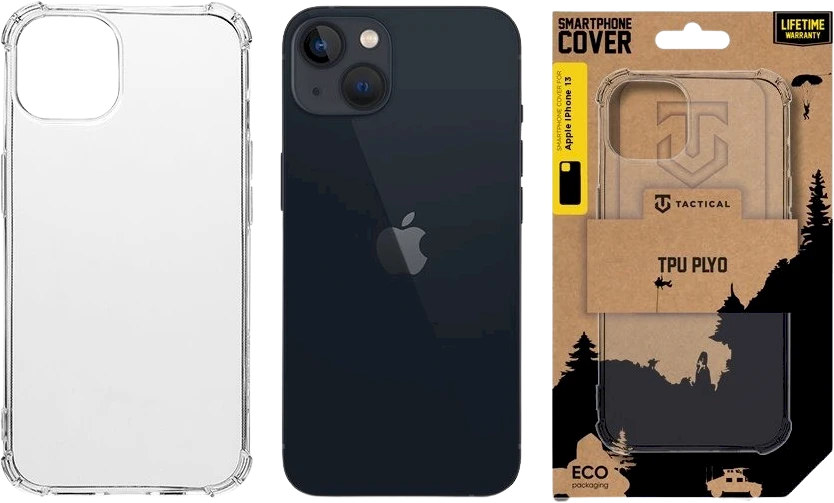 Dėklas Tactical TPU Plyo dangtelis, skirtas Apple iPhone 13 Pro Max Transparent